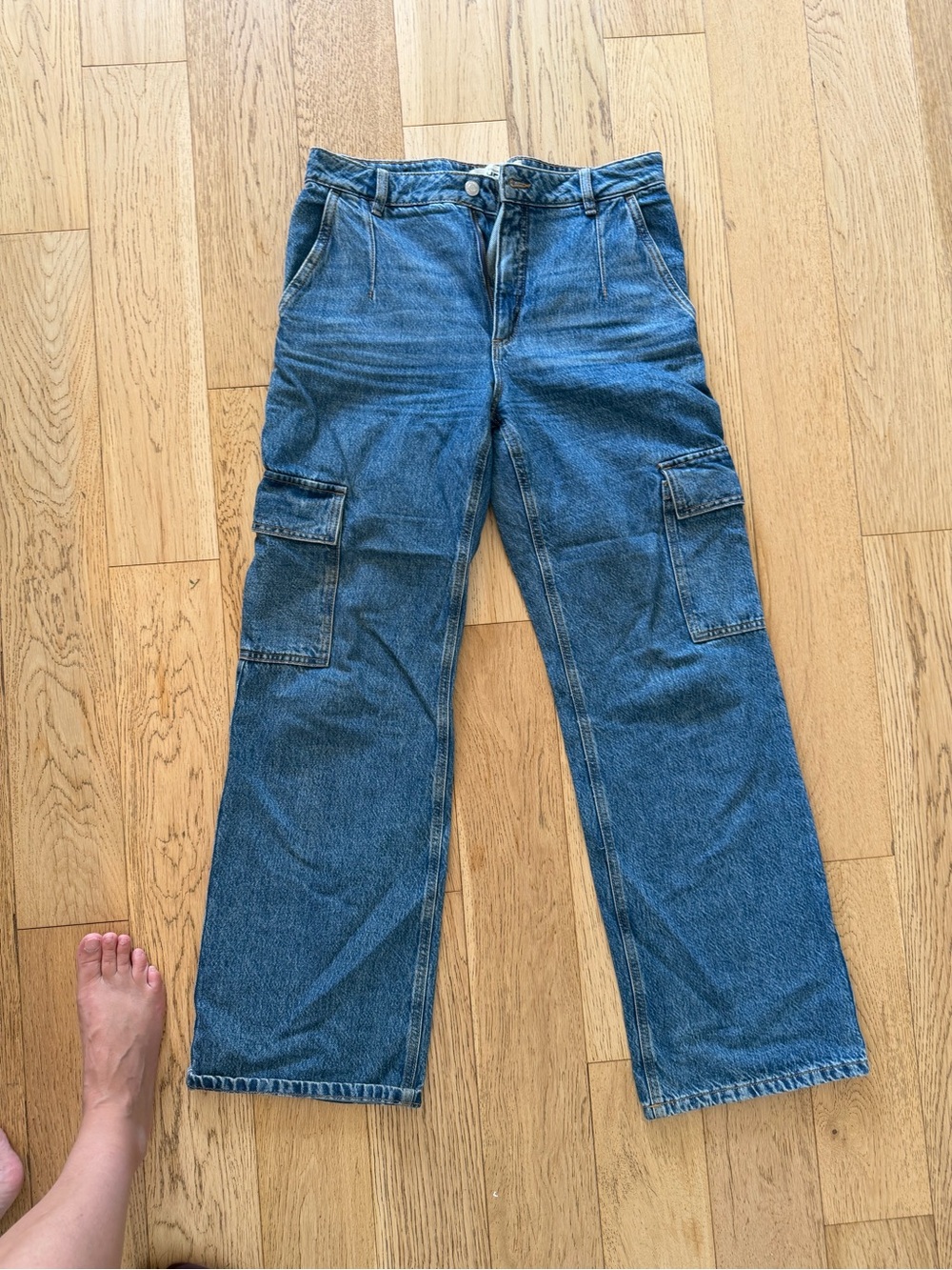 Dynamite Blue Boyfriend Cargo Jeans